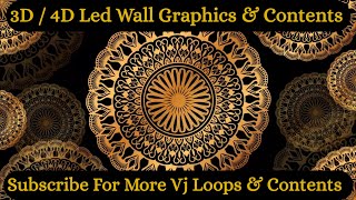 Vj Loop 102 | Ethnic Mandala Background Loops | Wedding Invitation background Video 1080 HD #vjayush