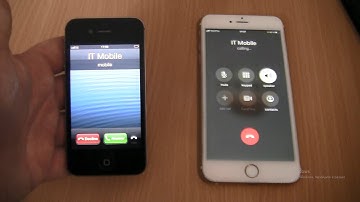 Incoming call&Outgoing call at the Same Time Iphone 4s ios 6 black+Iphone 6S plus