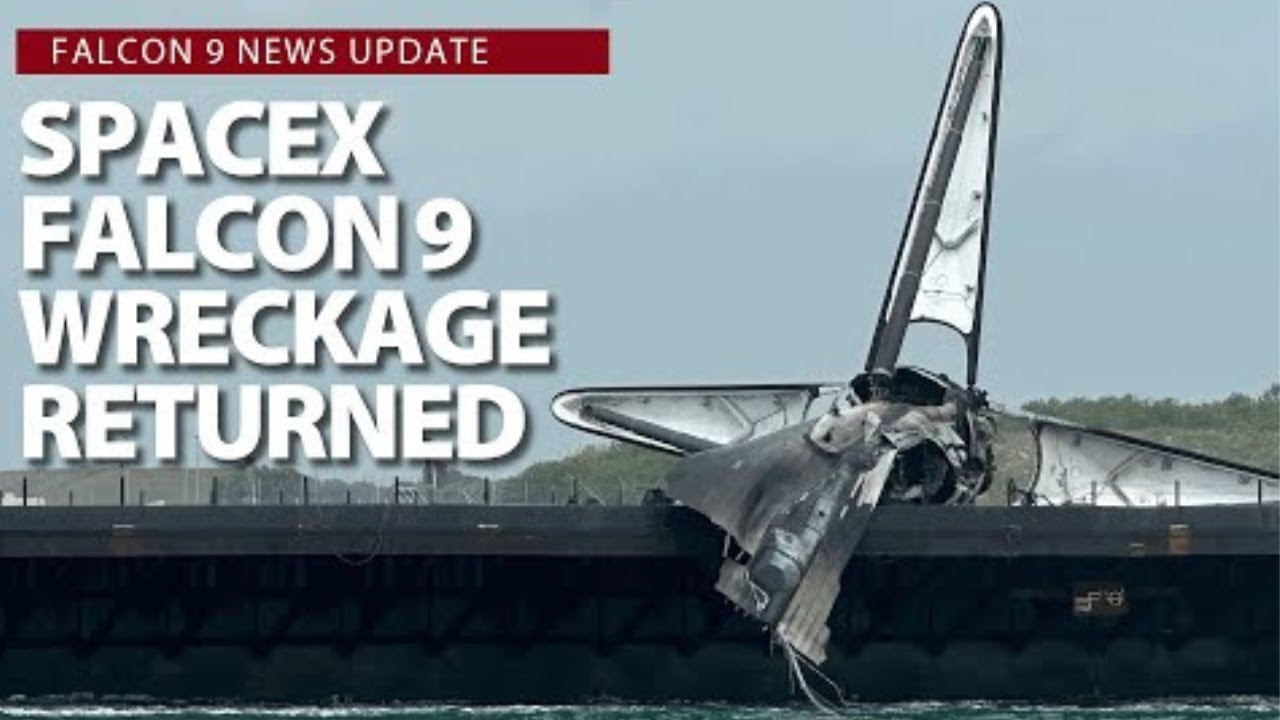 SpaceX investigates fiery loss of Falcon 9 booster after landing - YouTube