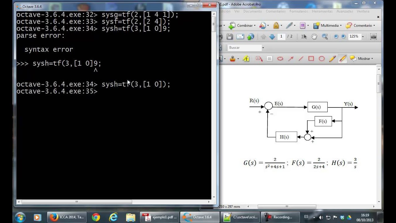 Ingeniería de control con Octave (3): resolver sistemas realimentados ...