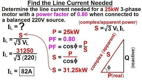 Electrical Engineering: Ch 13: 3 Phase Circuit (41 of 53) Finding the Current Needed