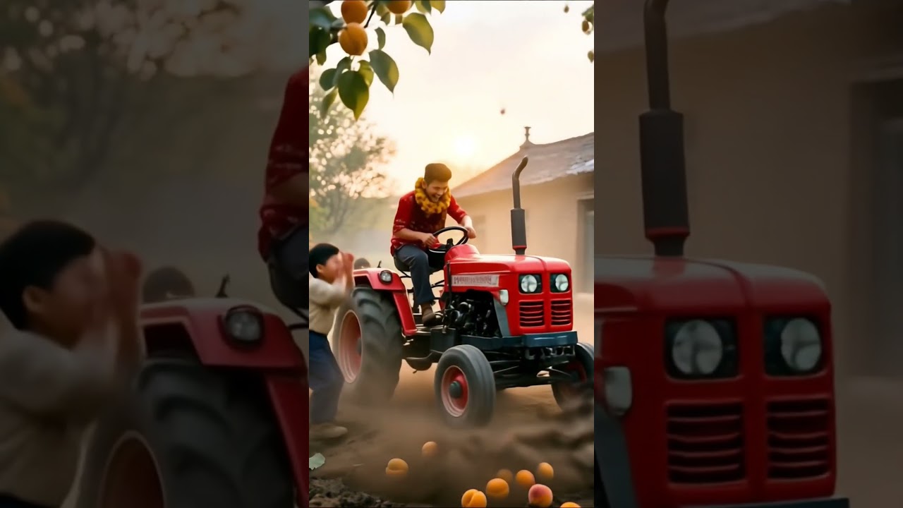 Yusuf bhai tractor per utha kar baithe. 