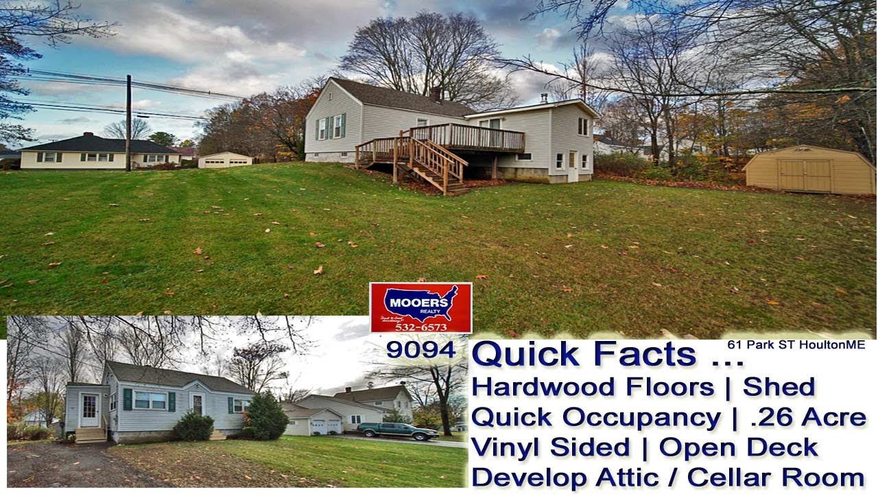 Homes In Maine For Sale Real Estate Video 61 Park ST Houlton ME