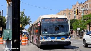 MTA New York City Bus: 2010 Nova Bus LFS Articulated 1204 on the Bx2 & 5285 on the Bx1 Limited Bus.