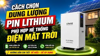 How to choose the right Lithium Battery Capacity (AH) for your home solar power system.