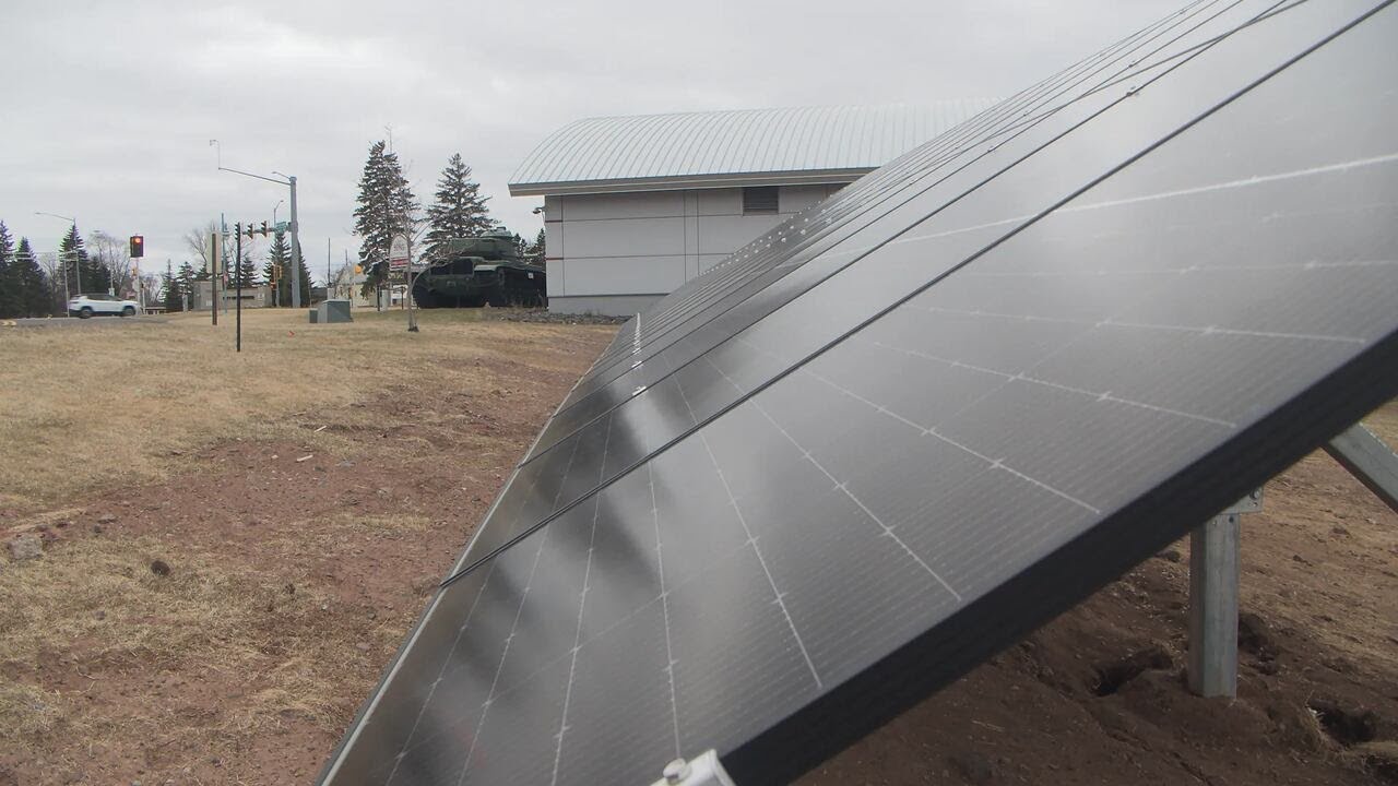 Bong Center celebrates new solar array