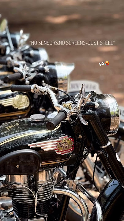 💀NO SENSOR NO SCREENS JUST STEEL☠️#bullet#royalenfield#edit#classic350lovers #standardbullet #shorts