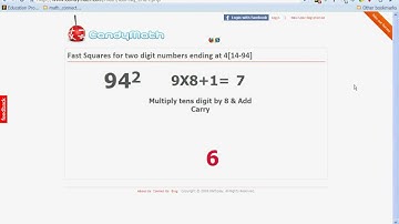 Fast square two digit numbers ending at 4