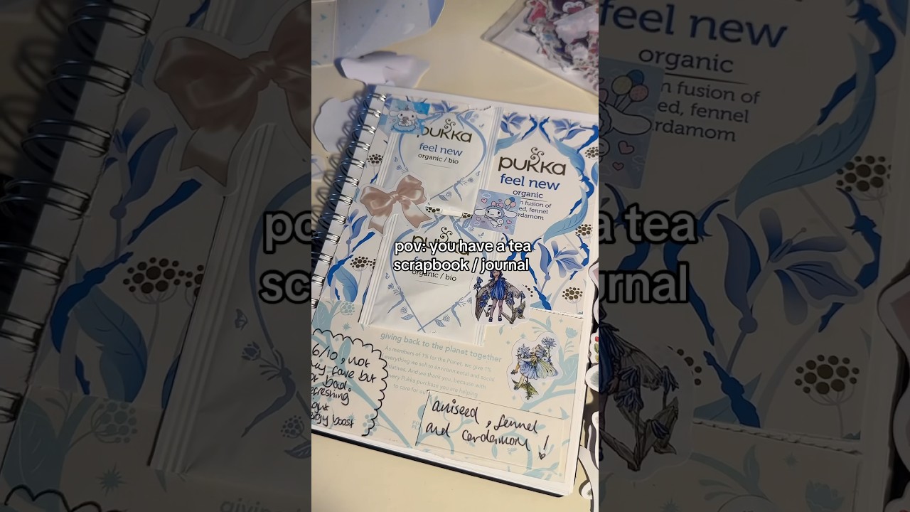this is my tea journal#barista #grwm #journal #journalling #scrapbook #scrapbooking #scrapbookideas