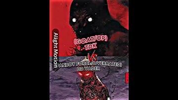 The darkest knight vs dark dimension vader| #starwars #vs #edit