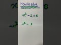 Shortsviral Math How To Solve X 2 2 0 mp3
