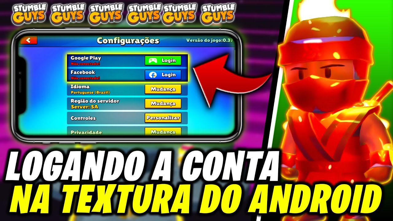 ATUALIZADO] COMO COLOCAR TEXTURA NO STUMBLE GUYS MOBILE - SEM ERROS!!! 💫 