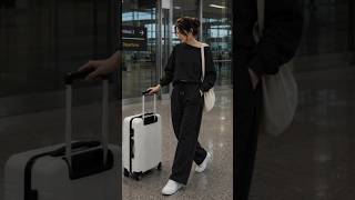 10 Airport Outfit Ideas ✈️ | Chic & Comfortable Travel Looks 🤍#shortvideo #short #foryou