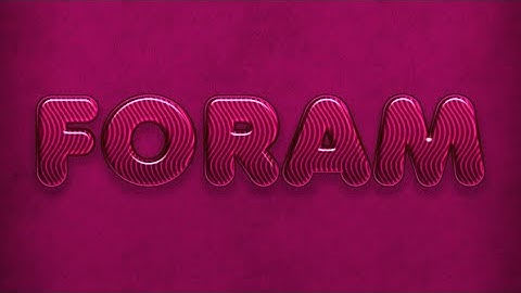 Photoshop tutorial : learn how to create candy flavoured text effect in photoshop