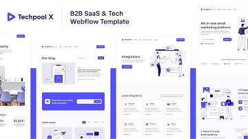 Techpool X - SaaS Webflow Template | BRIX Templates