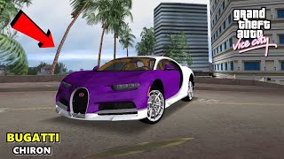 GTA Vice City Bugatti Chiron Car Gameplay | Supercar In GTA Vice City | King Gamerz