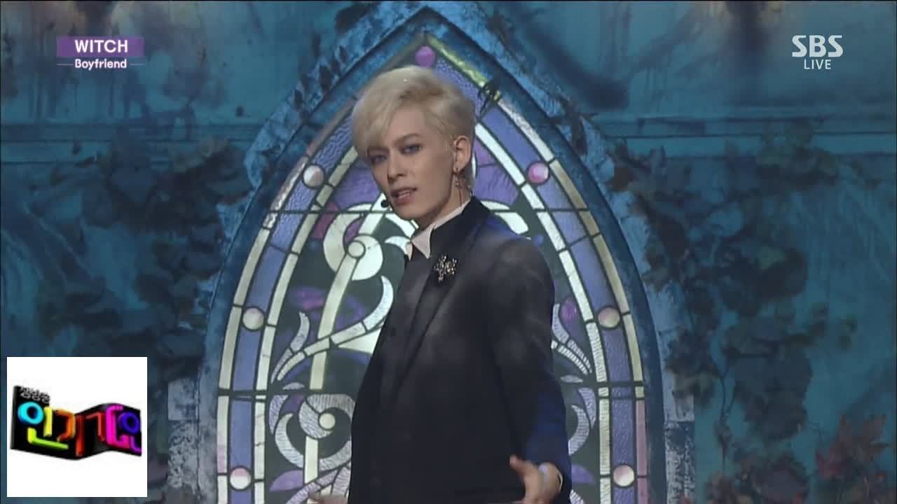 Интенсивное выступление, парень! @ Популярная песня Inkigayo 141012