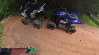 Box turtle rescue on the Davenport Mountain Ohv trial in Ga. #yamaha #onxoffroad #turtles 