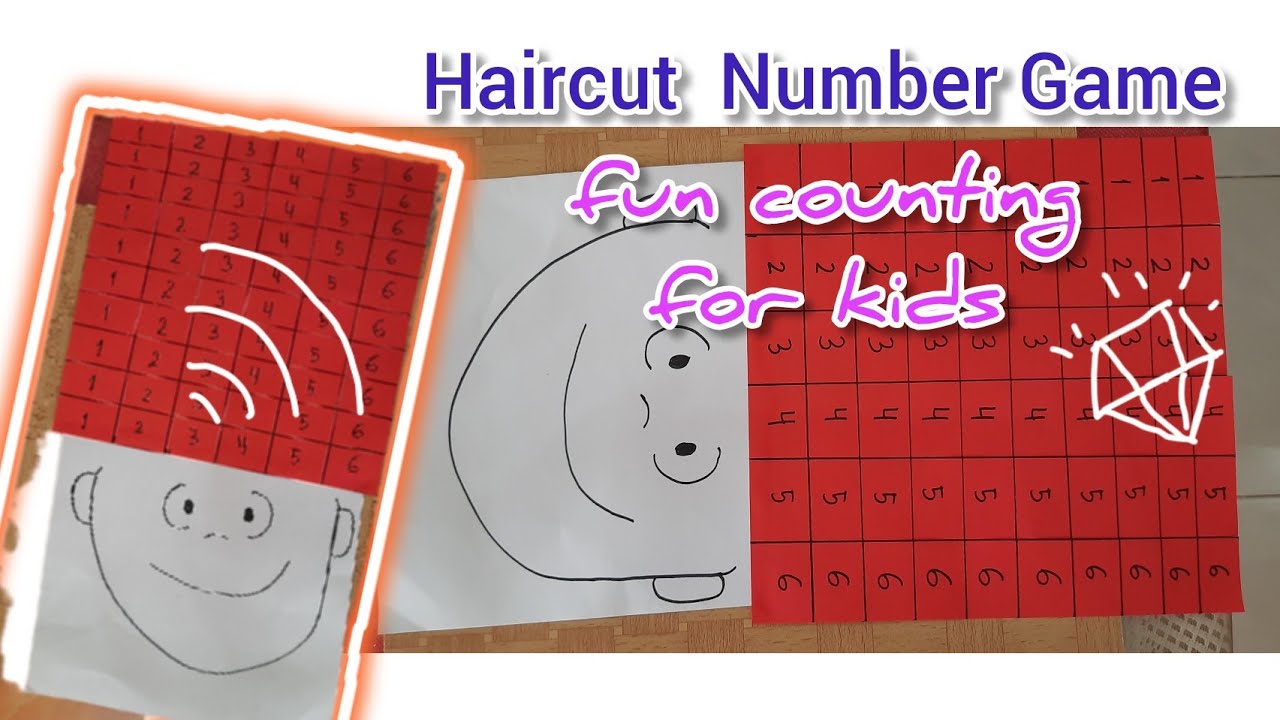 Haircut Number Game For Presschool || easy game for Agustine at home ...