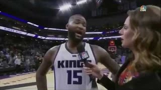 Demarcus Cousins goes OFF in his post game interview