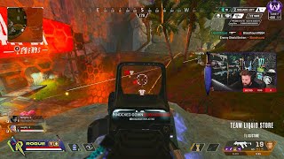 ROGUE DOMINATING WITH ASH APEX LEGENDS SEASON 16 GAMEPLAY [Full Match VOD]
