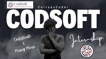 CodSoft Internship ?