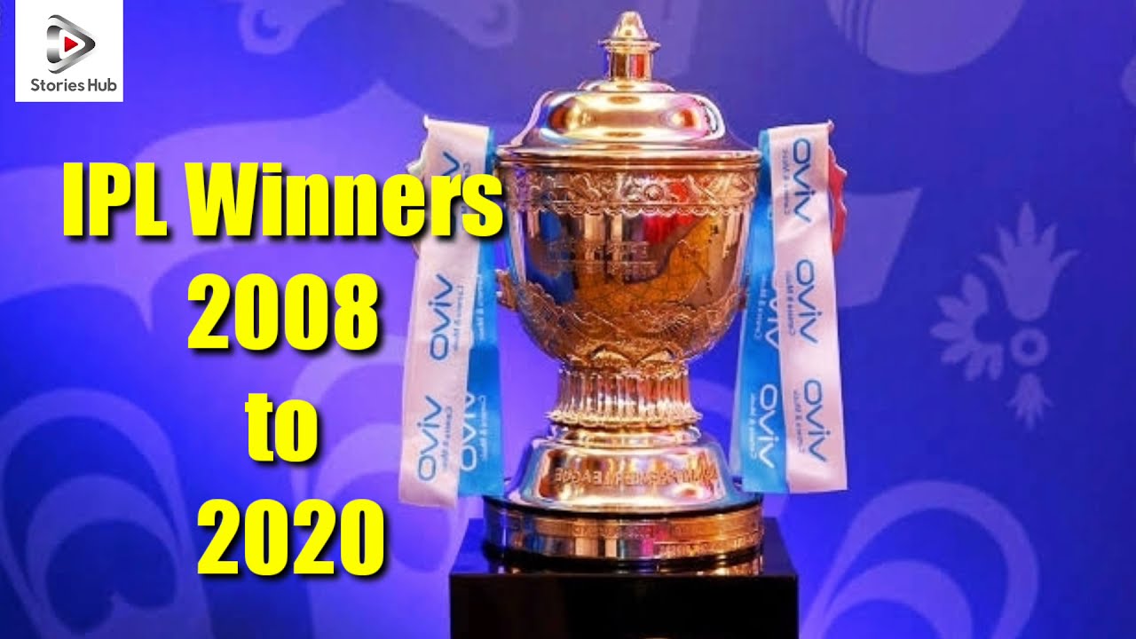 IPL Winners 2008 to 2020