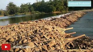 Gotong Royong Masyarakat Desa Benda Kec Luragung, Kab Kuningan, Membuat Bendungan Air. -Part3