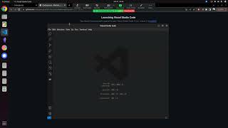 Launching a Codespace in VS Code.