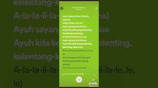 HAEL HUSAINI- KELENTANG KELENTING (lyrics)