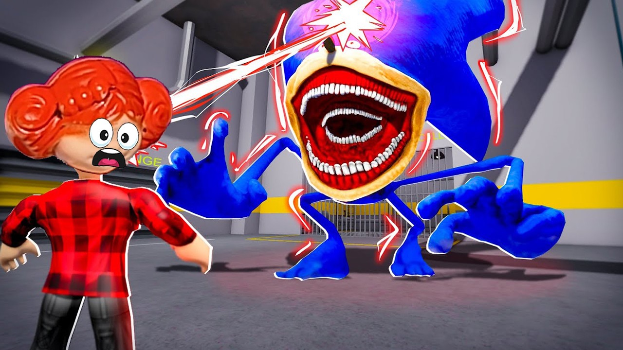 الهروب من سجن الوحش سونيك الازرق الجديد ضحك .. في روبلوكس 🤣