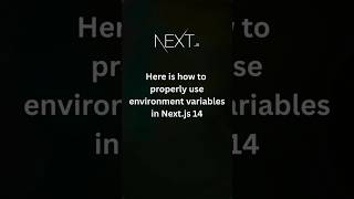 How to Use ENV Variables in Next.js 14 (Under 30 Seconds!)