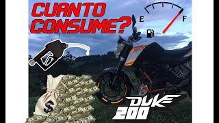 CUANTO CONSUME UNA KTM DUKE 200 | ¿COMO AHORRAR? (Tips Reales)