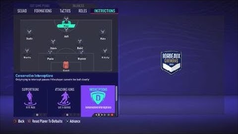 FIFA 21 Custom Tactics - Recreate 4-2-3-1 of Bordeaux  + Instructions - Replicate real system