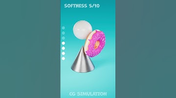 Donut vs Steel Cone 🍩➡️🍫 Soft Body Physics in Cinema4D