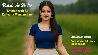 The Beautiful woman 🌸 | Saree & Lehenga Style in Nature’s Beauty Indian cute girl #naturalbeauty screenshot 5