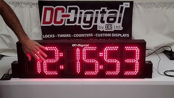 DC 806 GPS Atomic Outdoor Digital Time of Day Clock Hours, Minutes and Seconds