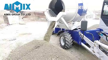 AS-2.0  Self Loading Concrete Mixer Working in Kazakhstan