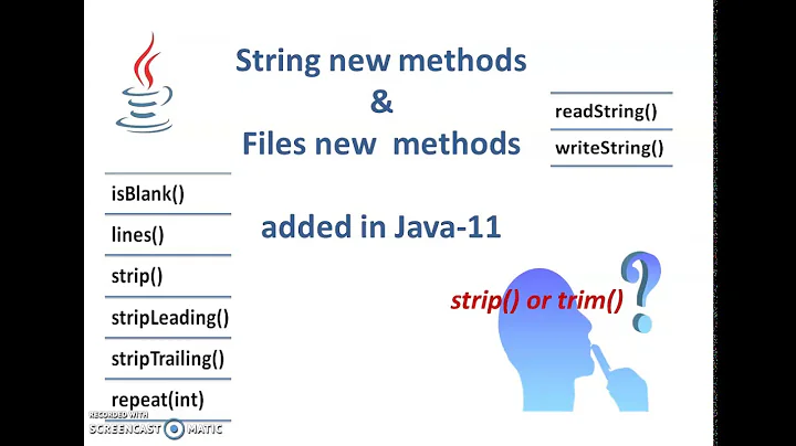 Java-11 String & Files new methods || running java file without javac
