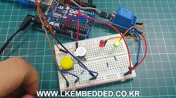 [LK임베디드] 아두이노 키트 E1 - LED, 릴레이, 부저, 스위치 실습동영상