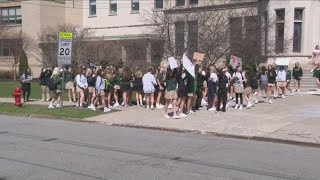 Nardin Academy students walk out of class, demand change