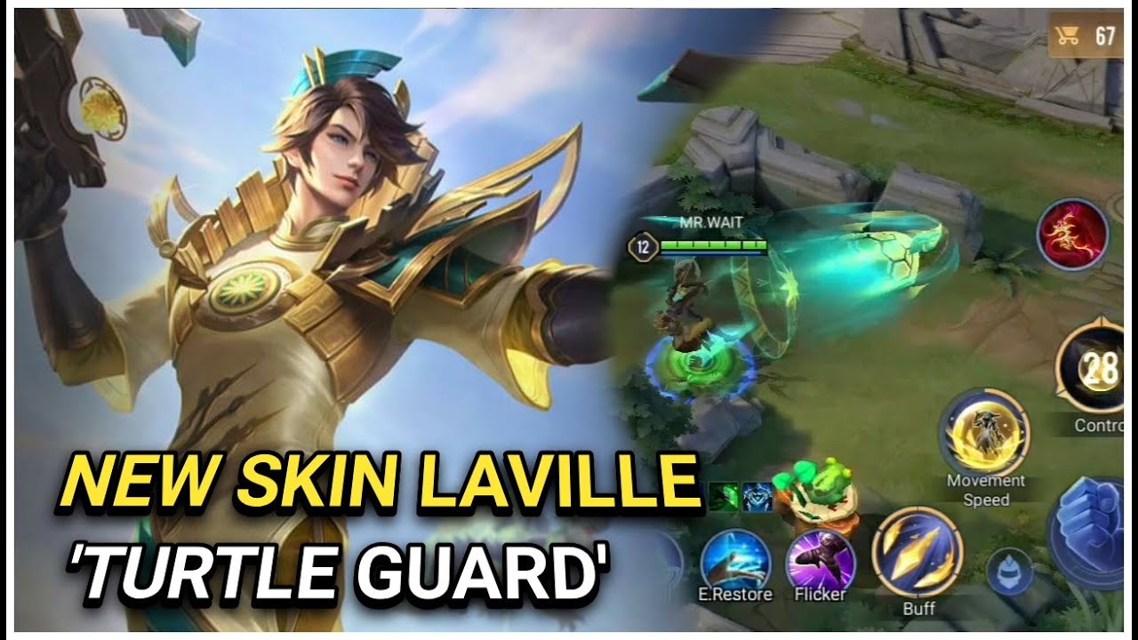 Laville New Skin 'Turtle Guard' | Arena of Valor Gameplay