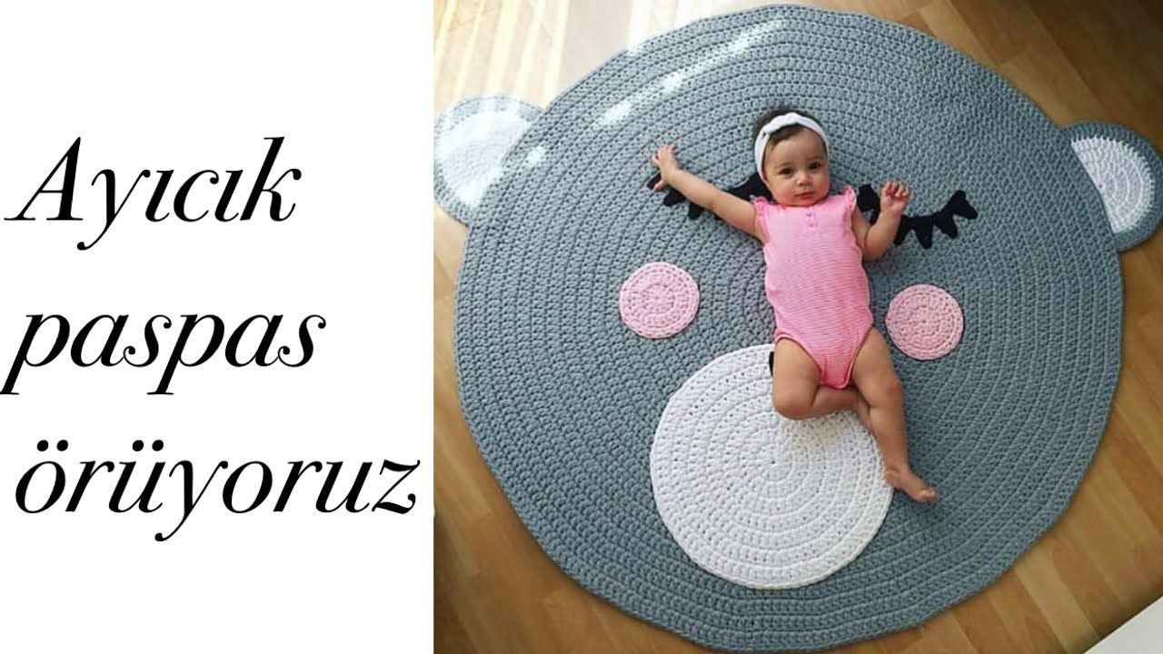 ayıcık paspas yapımı 2 (kulak yapımı)