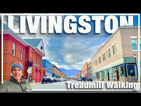 Walking Tour of Livingston, Montana 🏔️ | Peaceful Small-Town Stroll Under Big Sky Country