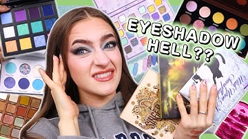 The Worst Eyeshadow Palette I Tried This Month?! (ranking my a huge pile of palettes!!)