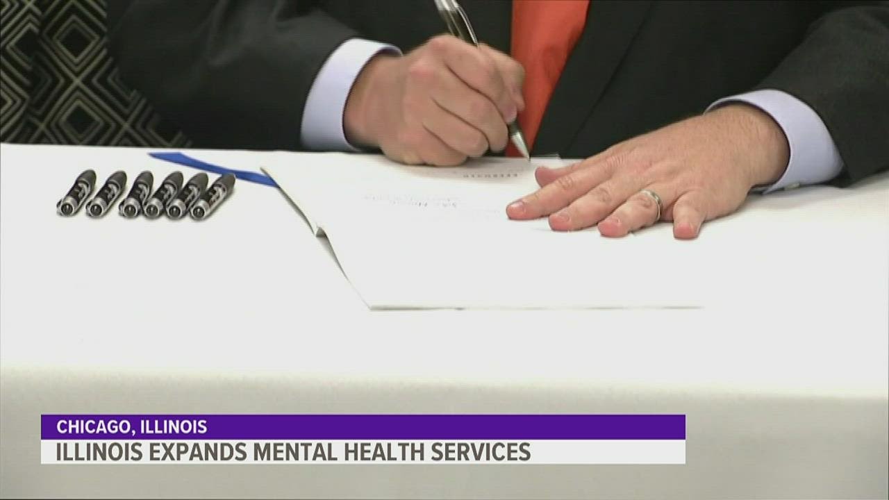 Illinois expands mental health services with new law - YouTube