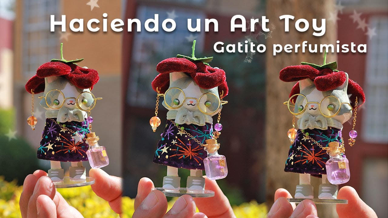 Esculpiendo un gatito perfumista para un coleccionista ✨ Figura personalizada