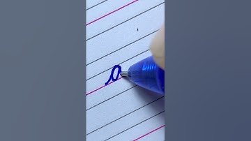 How to write as in cursive handwriting | How to connect small letters in cursive | 2023
