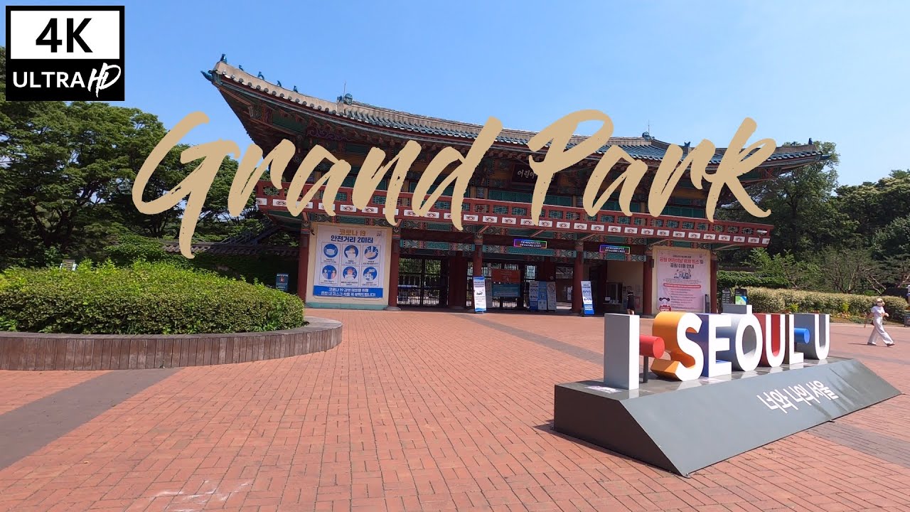 Walking around Children's Grand Park in Seoul, Korea - 4K City Sounds ...