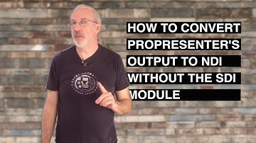 ProPresenter 6 Tutorial: How to send NDI without the SDI or AlphaKey Modules